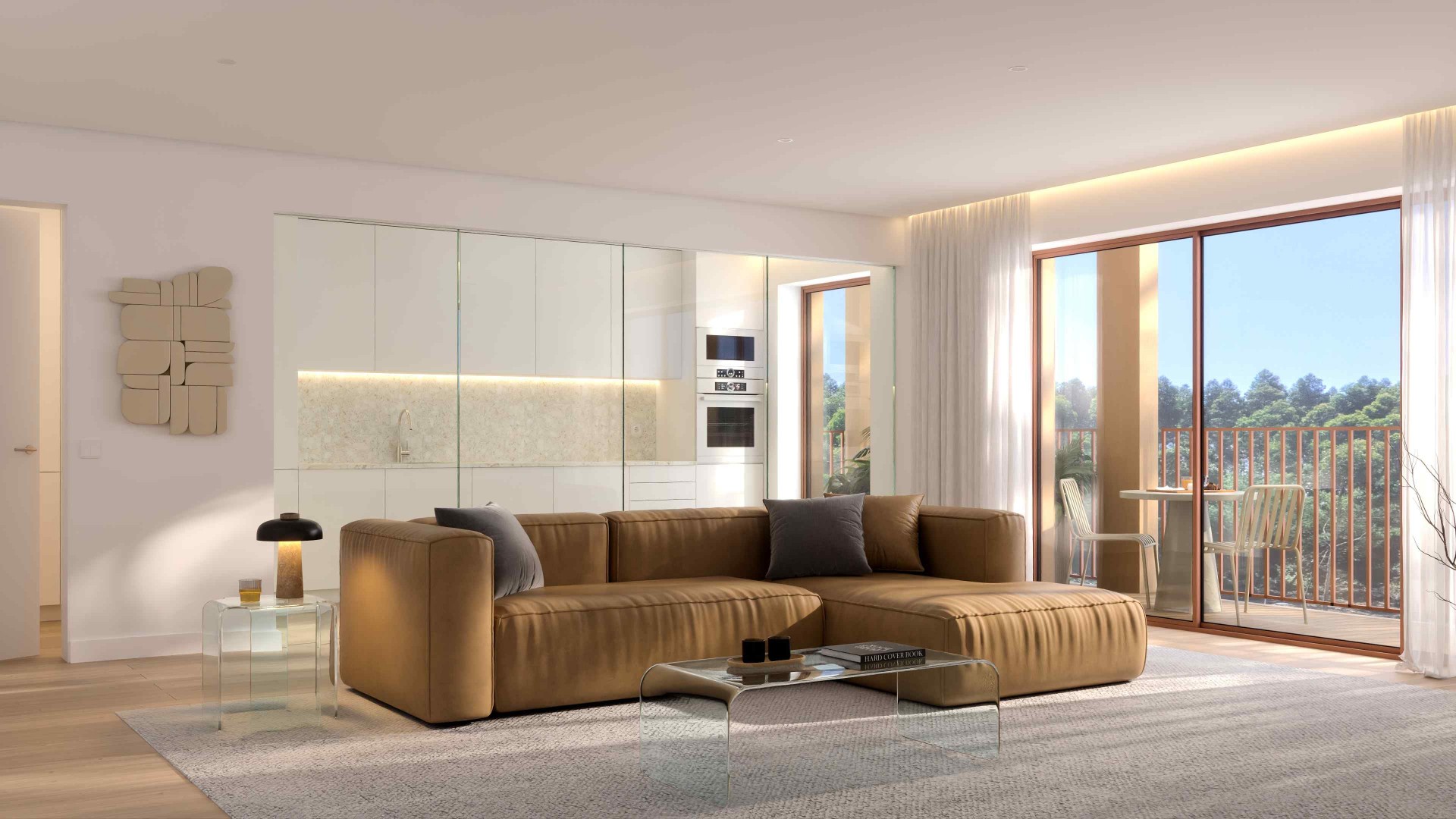 Sala e cozinha open-space — Bloco C