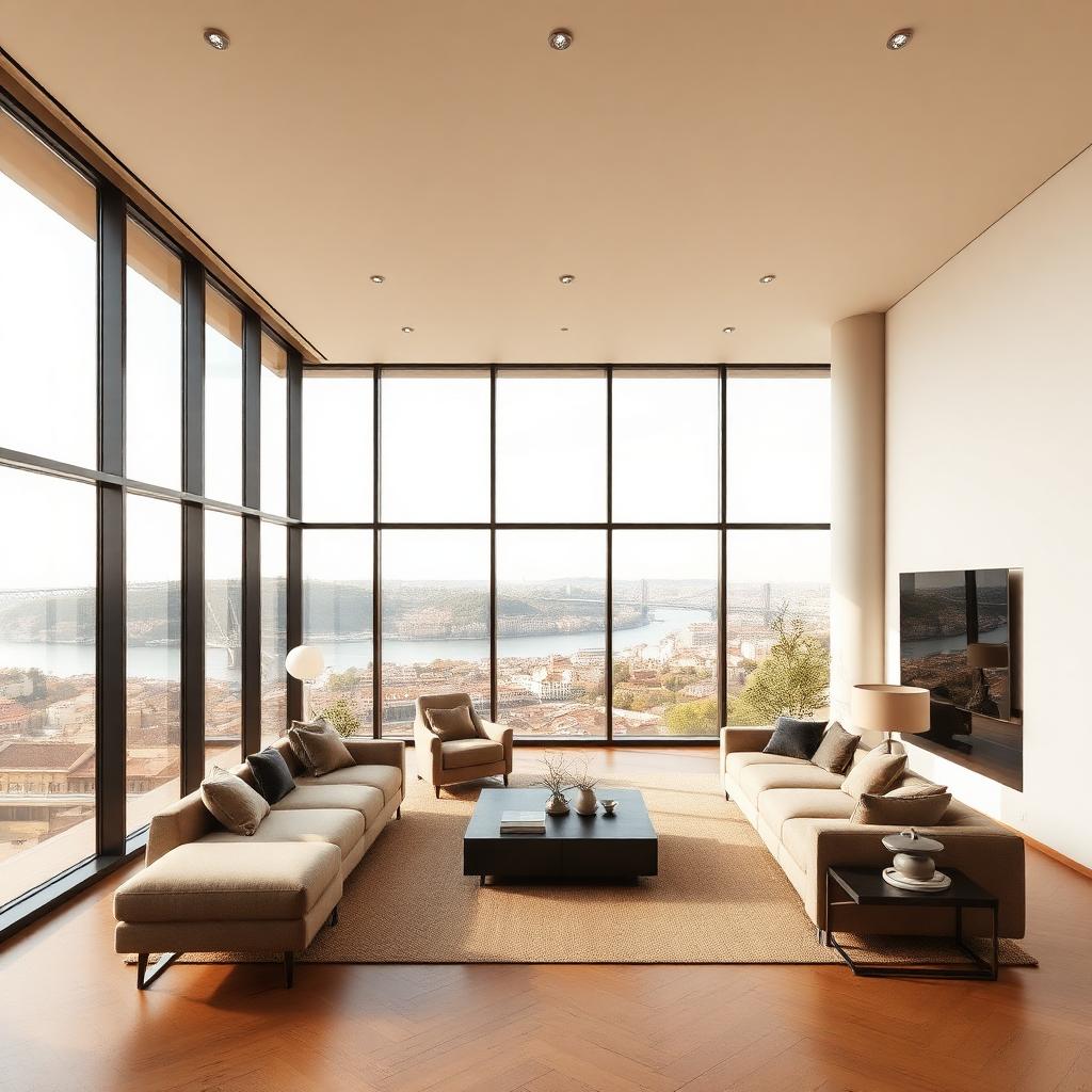 Ambiente interior com vista sobre o Douro